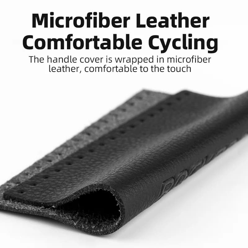 マイクロファイバーレザー ダブルロック バイクハンドルグリップ