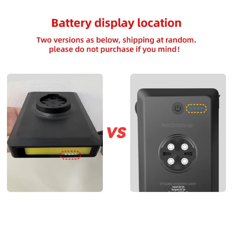 5000mAh USB充電式自転車フロントライト